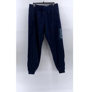EA7 EMPORIO ARMANI Men's Navy Blue Pull-On Logo Sweatpants SZ L